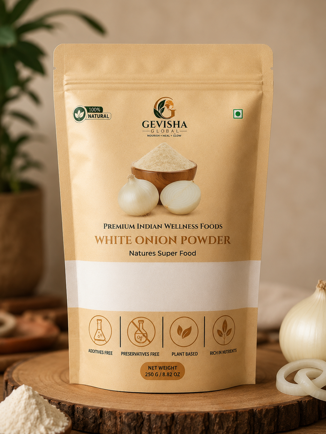 White Onion Powder front