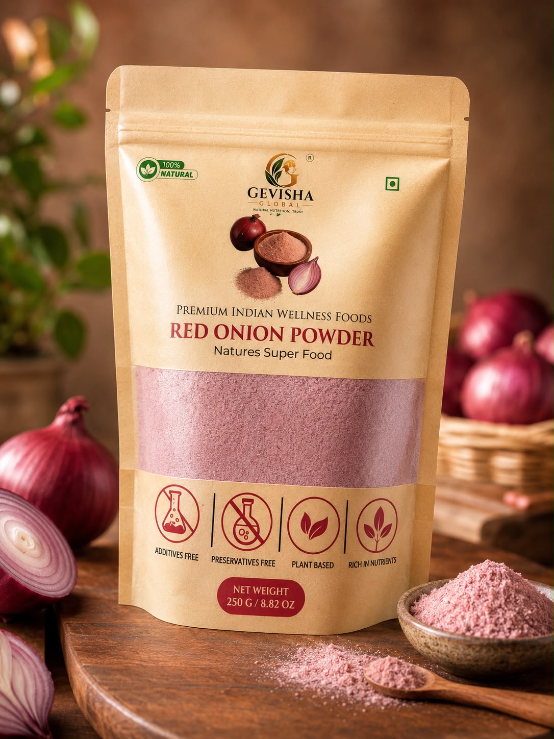 Red Onion Powder front