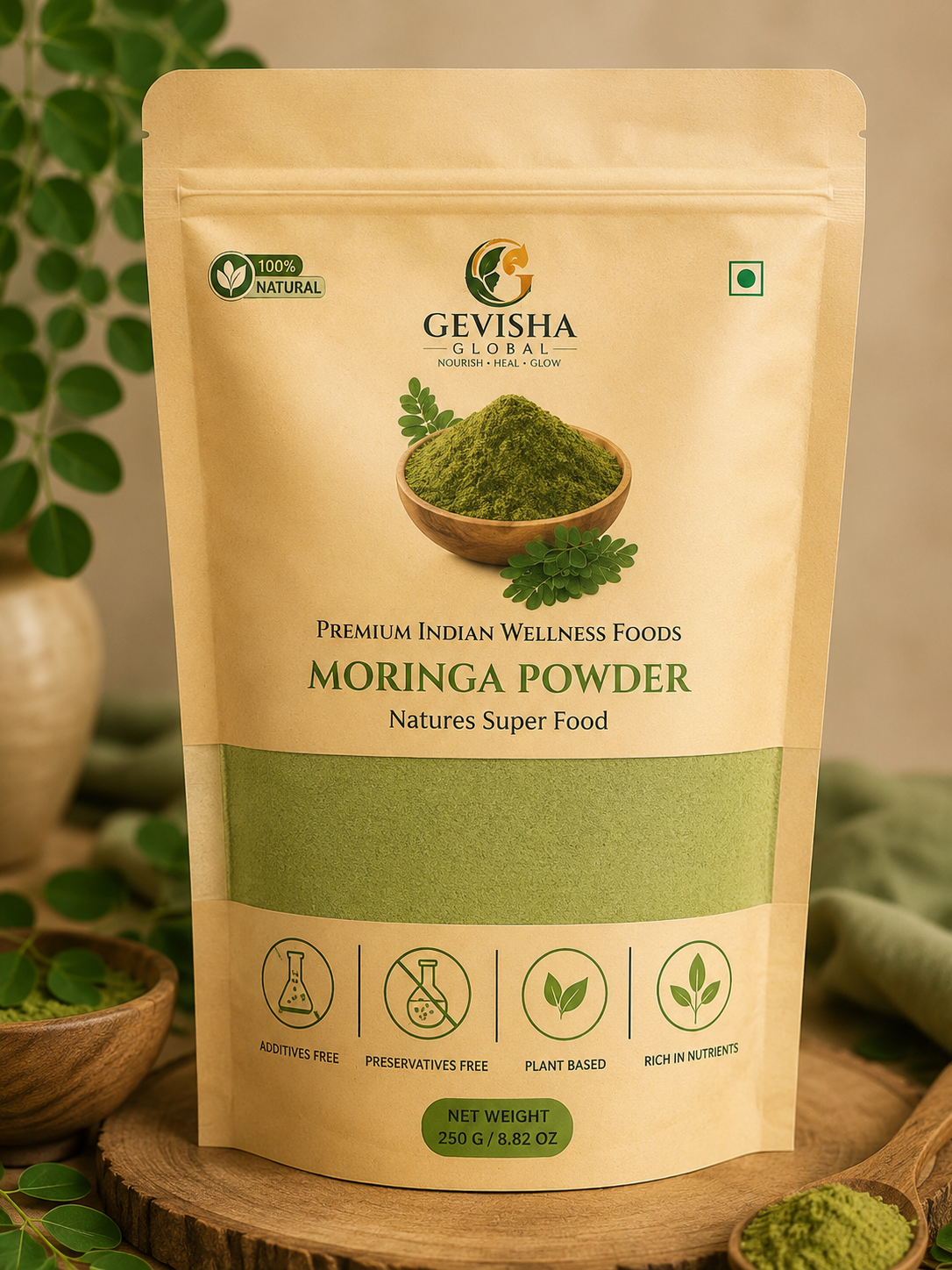Moringa Powder front